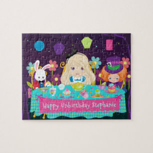 Blonde Alice Tea Party Jigzaag Puzzle Legpuzzel