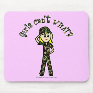 Blonde Army Woman Muismat