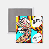 blonde avec aimant d'art corporel (Recto/Verso)
