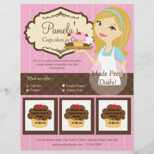 Blonde Baker Cupcake D12 Flyer met foto's D2