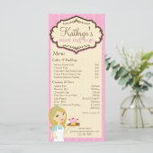 Blonde Baker Cupcake D12 Menu Rack Kaart 3 (Staand voorkant)