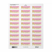 Blonde Baker Cupcake D12 Retouradres Labels 3 (Full Sheet)