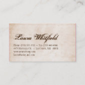 Blonde Baker sur Pink Brown Cakes Carte de visite (Dos)