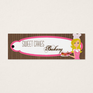 Blonde Baker sur Pink Cup Produit Hang Tag Étiquet