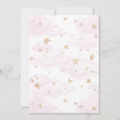 Blonde Ballerina Invitation de fête d'anniversaire (Dos)