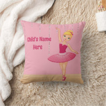Blonde Ballerina Worpkussen