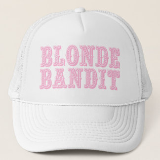 Blonde Bandit Cowgirl Barrel Racing Trucker Hat Pet