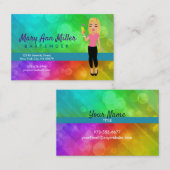 Blonde barbtender carte de visite (Devant / Derrière)