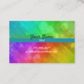 Blonde barbtender carte de visite (Dos)