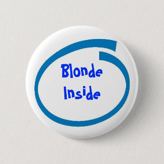 Blonde binnen ronde button 5,7 cm