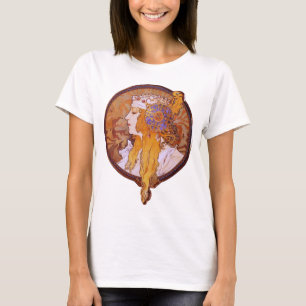 Blonde bizantine par le T-shirt de Mucha