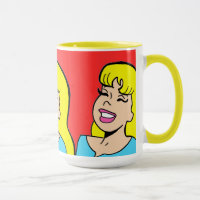 Blonde Bombshell Bande dessinée Bande de café Mug