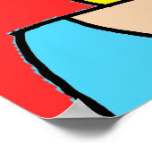 Blonde Bombshell Bande dessinée Poster (Coin)