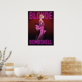 Blonde Bombshell Poster (Keuken)