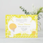 Blonde Boy First Community Damask Kaart (Staand voorkant)