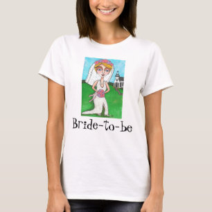 Blonde Bride & Bling - Bruid-to-be T-shirt