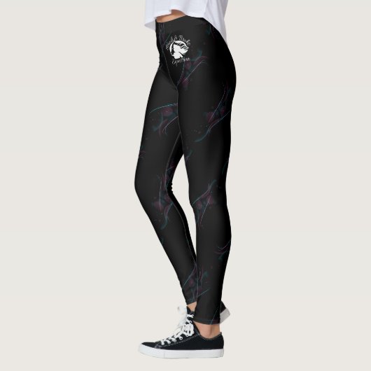 Blonde & Broke - Gepatterde Leggings - Witte Logo (Links)