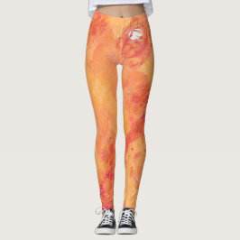 Blonde & Broke - Gepatterde Leggings - Witte Logo
