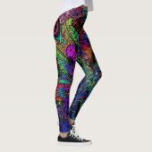 Blonde & Broke - Gepatterde Leggings - Witte Logo (Rechts)