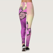 Blonde & Broke - Gepatterde Leggings - Witte Logo (Achterkant)