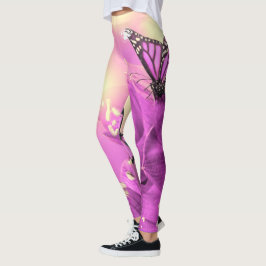 Blonde & Broke - Gepatterde Leggings - Witte Logo