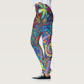 Blonde & Broke - Gepatterde Leggings - Witte Logo (Links)