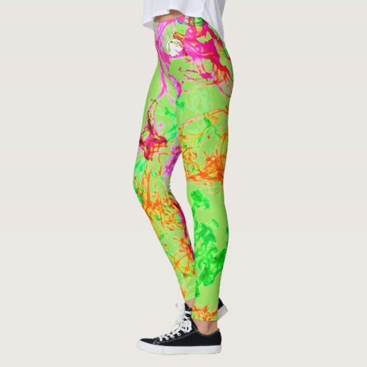 Blonde & Broke - Gepatterde Leggings - Witte Logo (Links)
