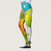 Blonde & Broke - Gepatterde Leggings - Witte Logo (Links)