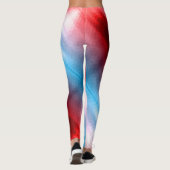 Blonde & Broke - Gepatterde Leggings - Witte Logo (Achterkant)