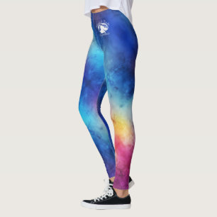 Blonde & Broke - Gepatterde Leggings - Witte Logo