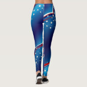 Blonde & Broke - Gepatterde Leggings - Witte Logo (Achterkant)