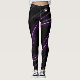 Blonde & Broke - Gepatterde Leggings - Witte Logo