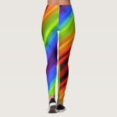 Blonde & Broke - Gepatterde Leggings - Witte Logo (Achterkant)