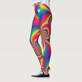Blonde & Broke - Gepatterde Leggings - Witte Logo