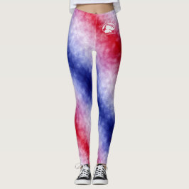 Blonde & Broke - Gepatterde Leggings - Witte Logo