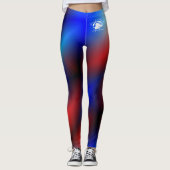 Blonde & Broke - Gepatterde Leggings - Witte Logo (Voorkant)