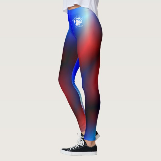 Blonde & Broke - Gepatterde Leggings - Witte Logo (Links)
