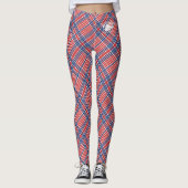Blonde & Broke - Gepatterde Leggings - Witte Logo (Voorkant)