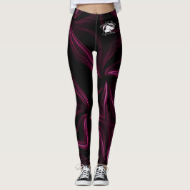 Blonde & Broke - Gepatterde Leggings - Witte Logo