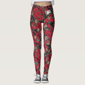 Blonde & Broke - Gepatterde Leggings - Witte Logo (Voorkant)