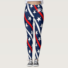 Blonde & Broke - Gepatterde Leggings - Witte Logo
