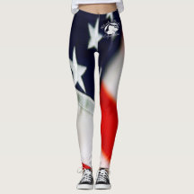 Blonde & Broke - Gepatterde Leggings - Witte Logo