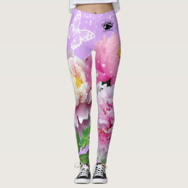 Blonde & Broke - Gepatterde Leggings - Zwarte Logo