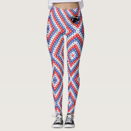 Blonde & Broke - Gepatterde Leggings - Zwarte Logo