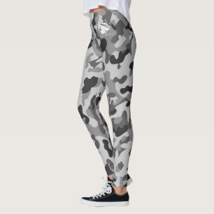 Blonde & Broke - Leggings de camouflage noir gris