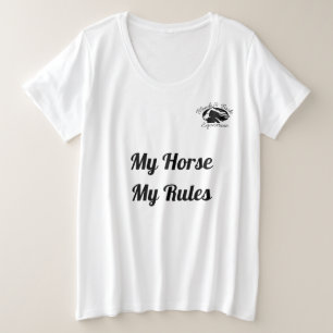 Blonde & Broke - Mijn paard Mijn regels - Plus for Grote Maat T-shirt