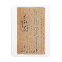 Blonde Brownies  recept-kaart magneet