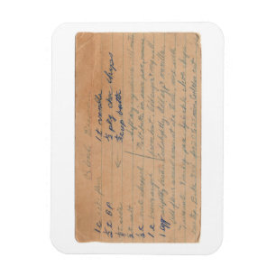 Blonde Brownies recept-kaart magneet