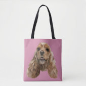 Blonde Cocker Spaniel hond Draagtas (Voorkant)