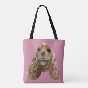 Blonde Cocker Spaniel hond Draagtas
